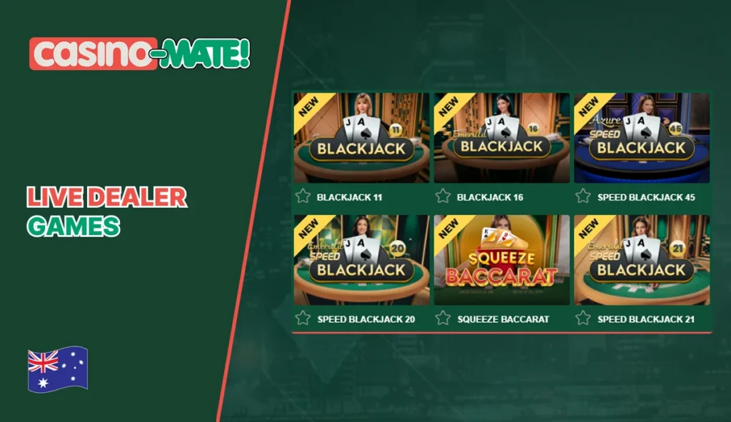 Casino Mate live dealer